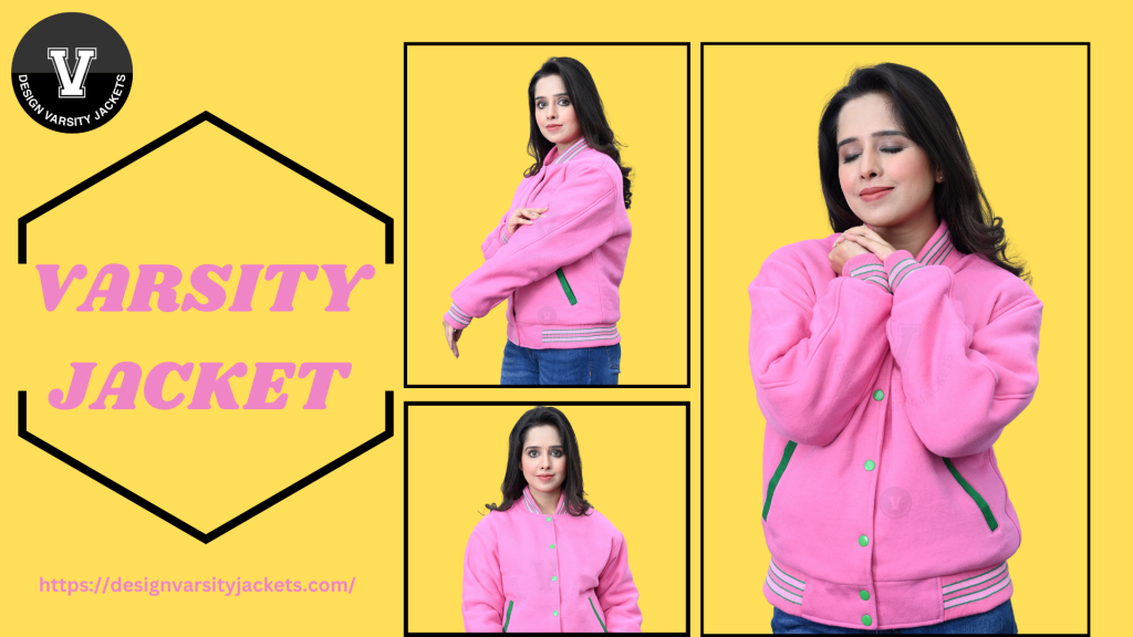 Women Letterman Jackets Cotton Fleece