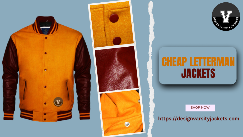 Custom Varsity Jackets for men red and white
