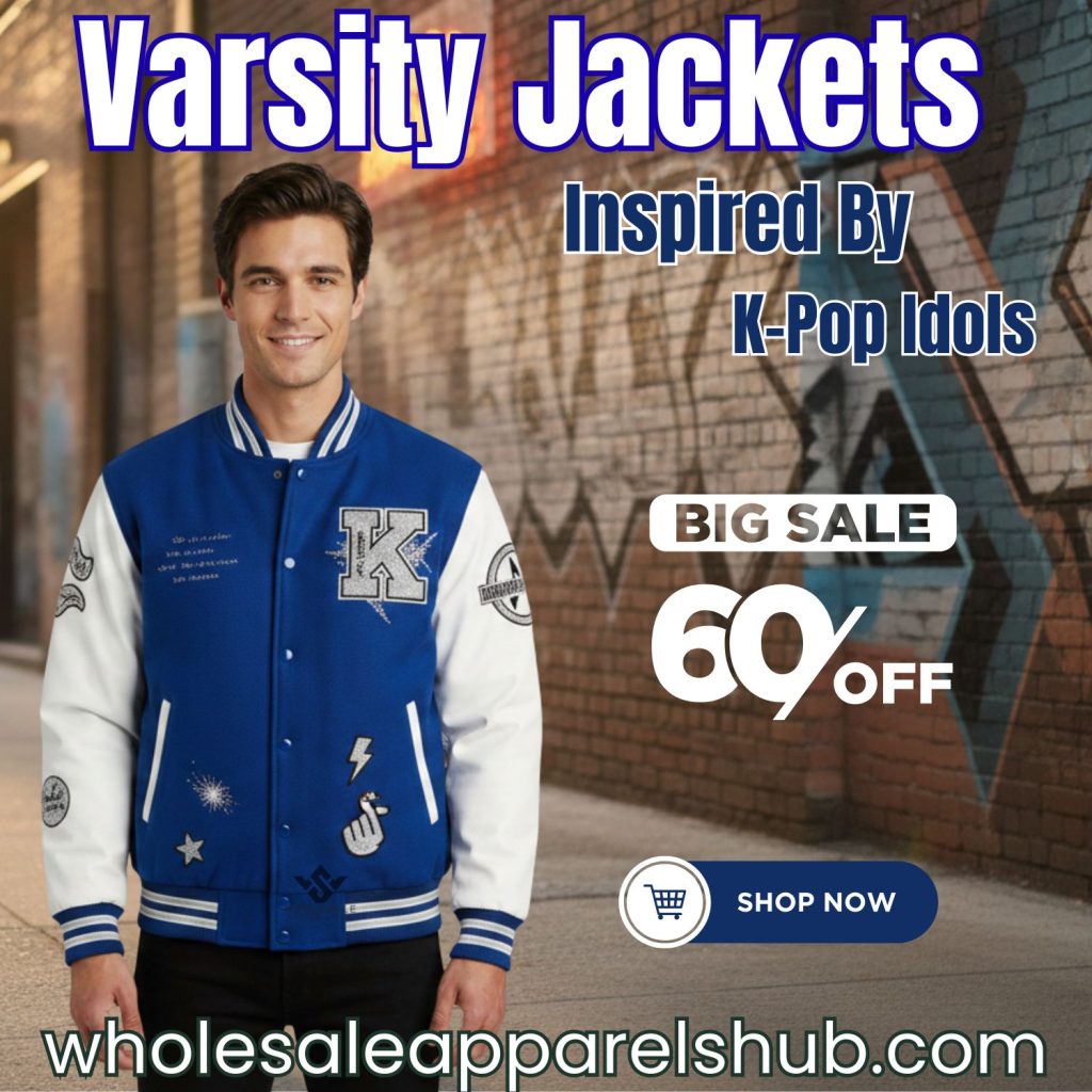 Explore 23 Varsity Jackets Inspired By K-Pop Idols featuring oversized fits, bold embroidery, and modern Korean streetwear designs for trend lovers.