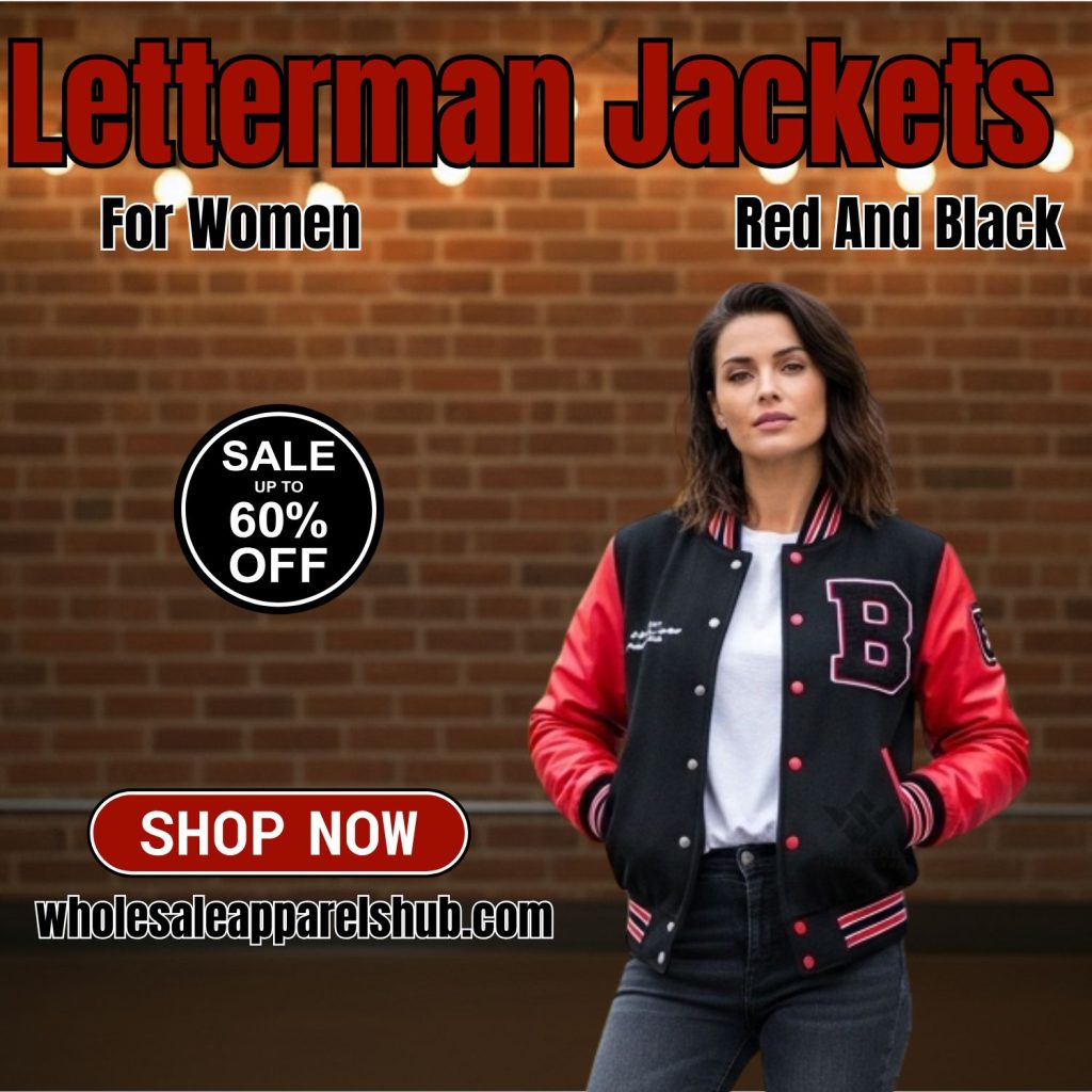 Letterman jackets for women red and black Letterman jackets for women red and black