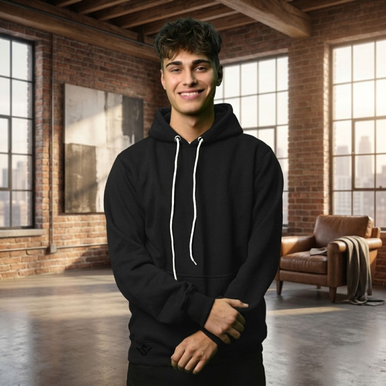 High Quality Black Hoodies Wholesale