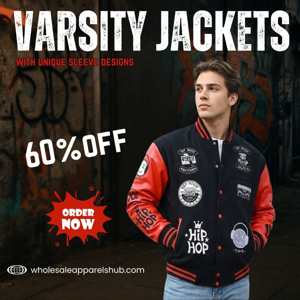 Varsity Jackets with Unique Sleeve Designs