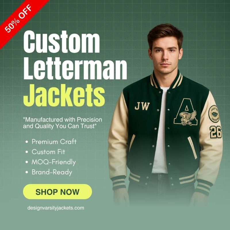 Letterman Jackets for Athletes Custom LogoLetterman Jackets for Athletes Custom Logo