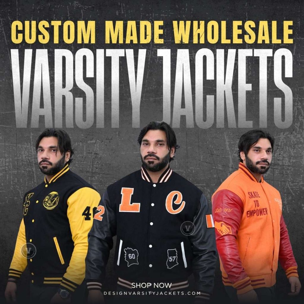 Wholesale Varsity Jackets with Logo Embroidery | Exclusive Designs