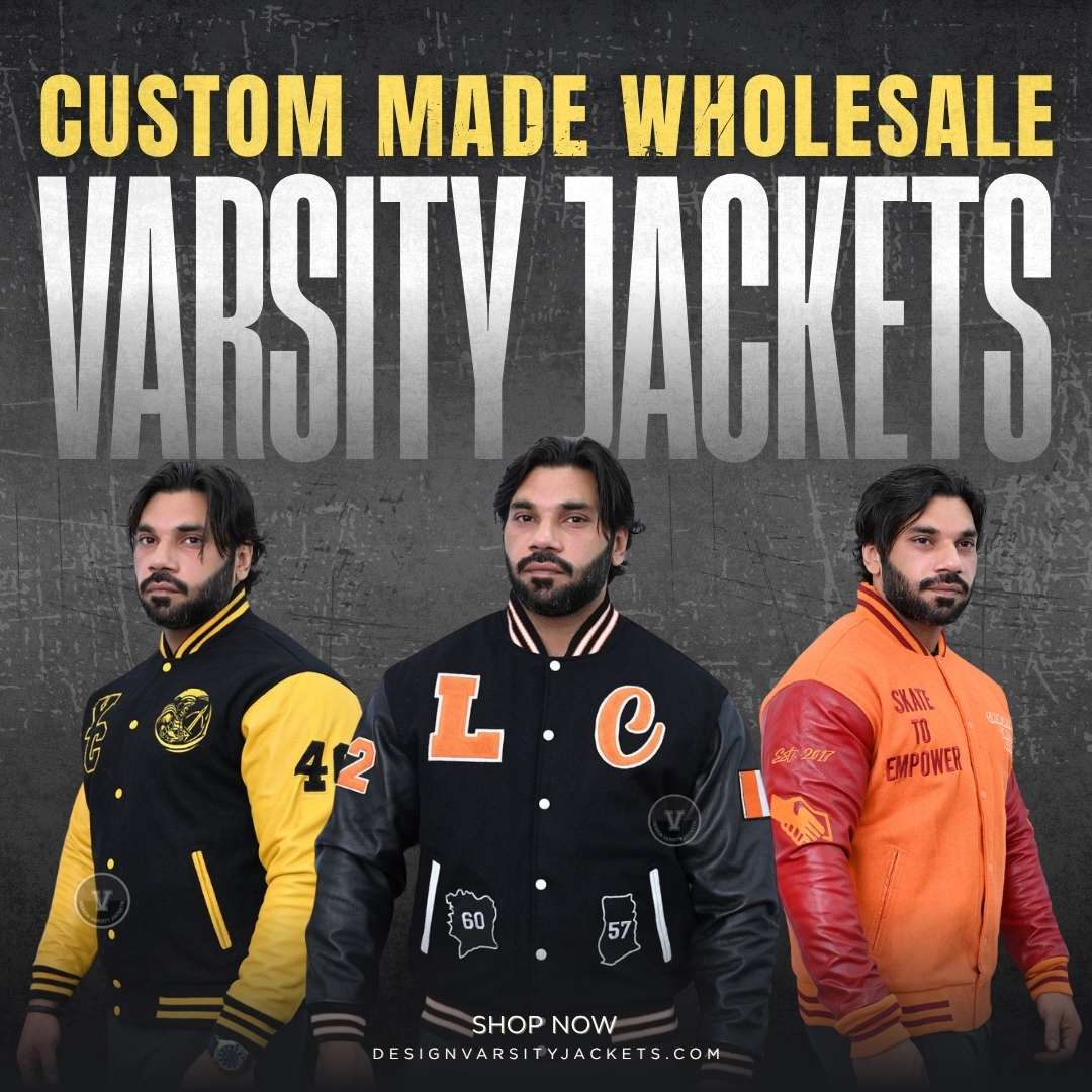 Wholesale Varsity Jackets with Logo Embroidery | Exclusive Designs