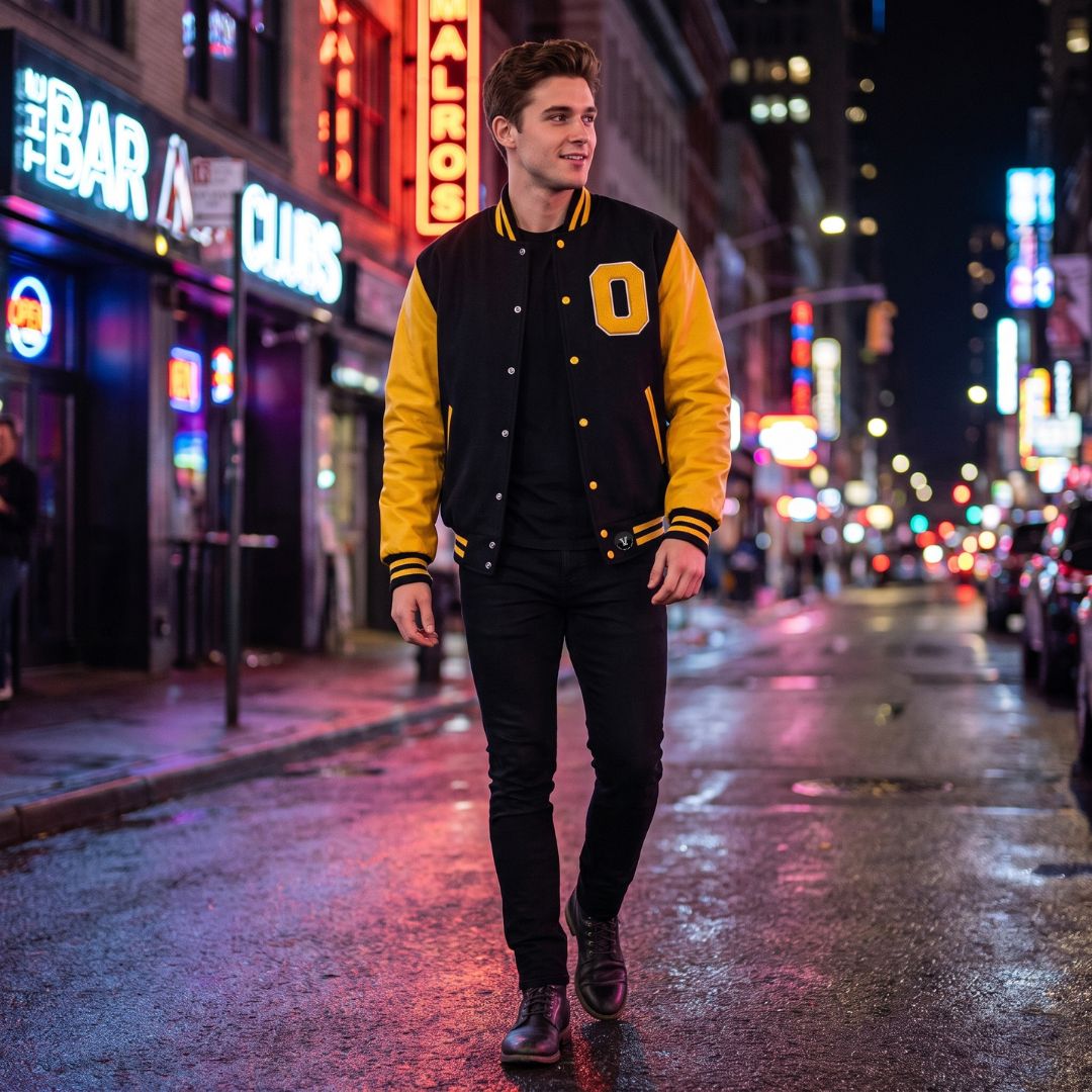 Varsity Jackets For City Nightlife Outfit