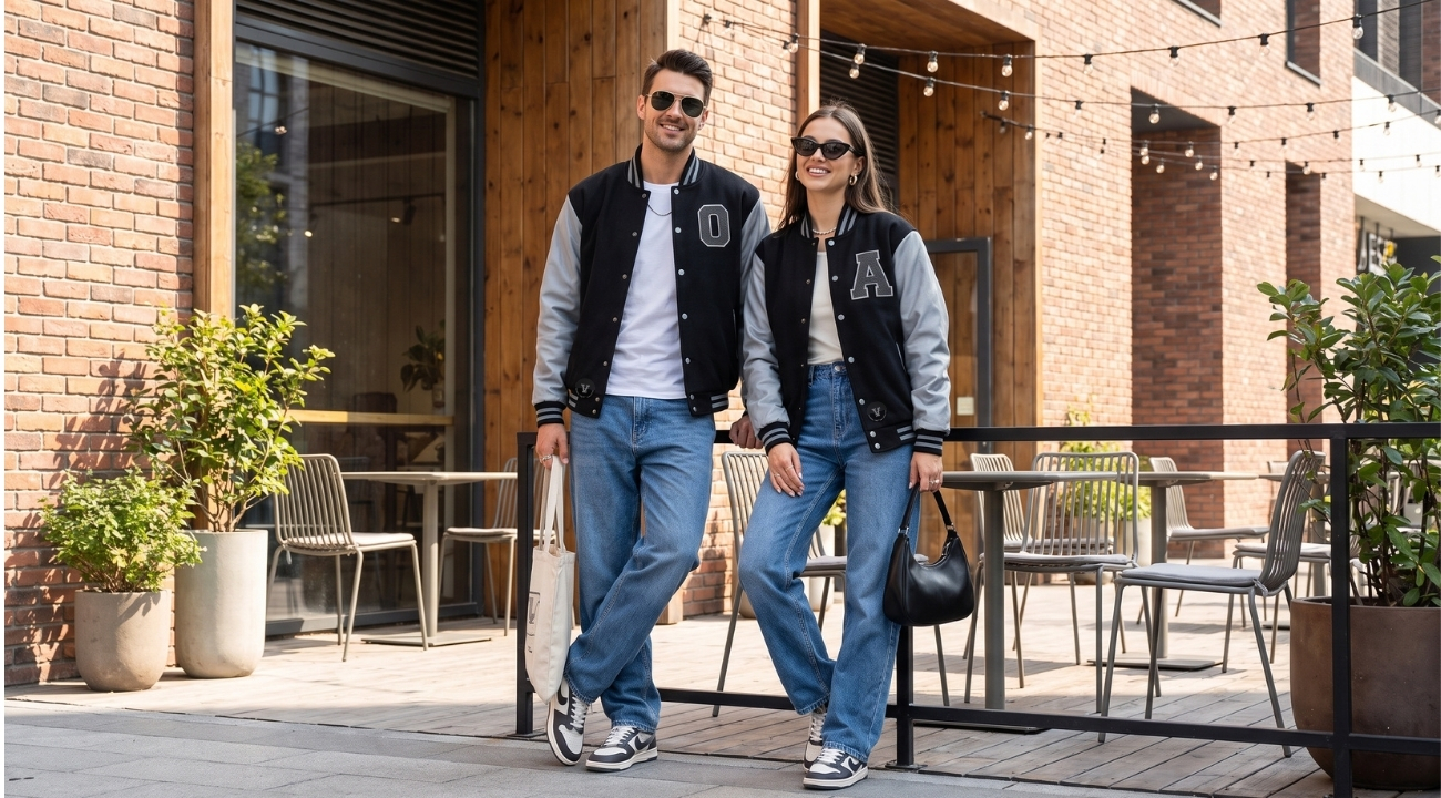 Custom Design Varsity Jackets for Couples