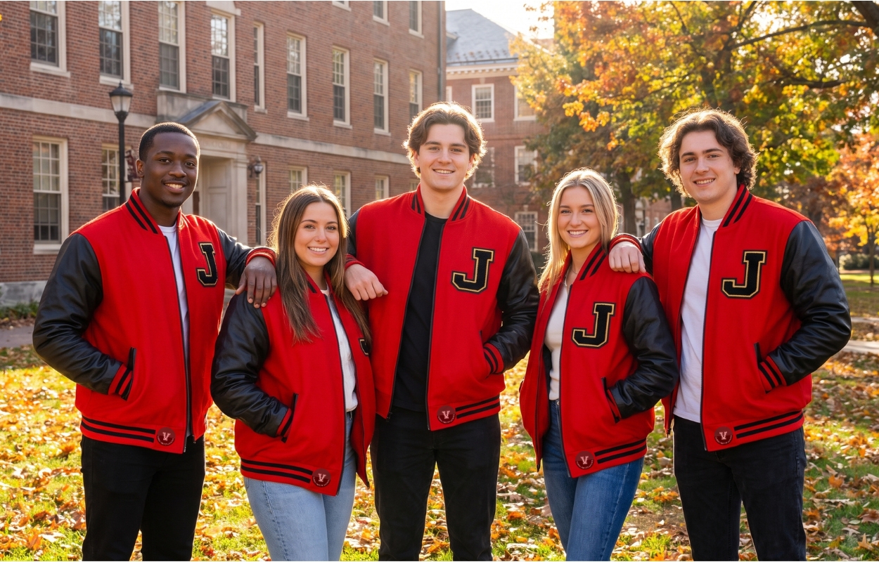 Cropped Varsity Jacket Premium