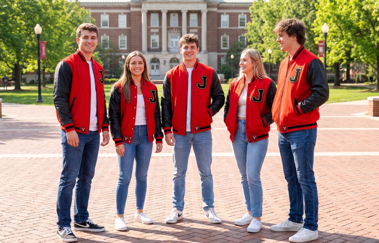 Cropped Varsity Jacket Premium