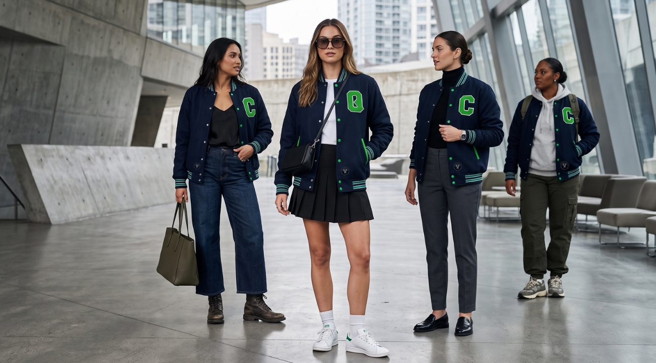 Varsity Jackets For Women Outfits