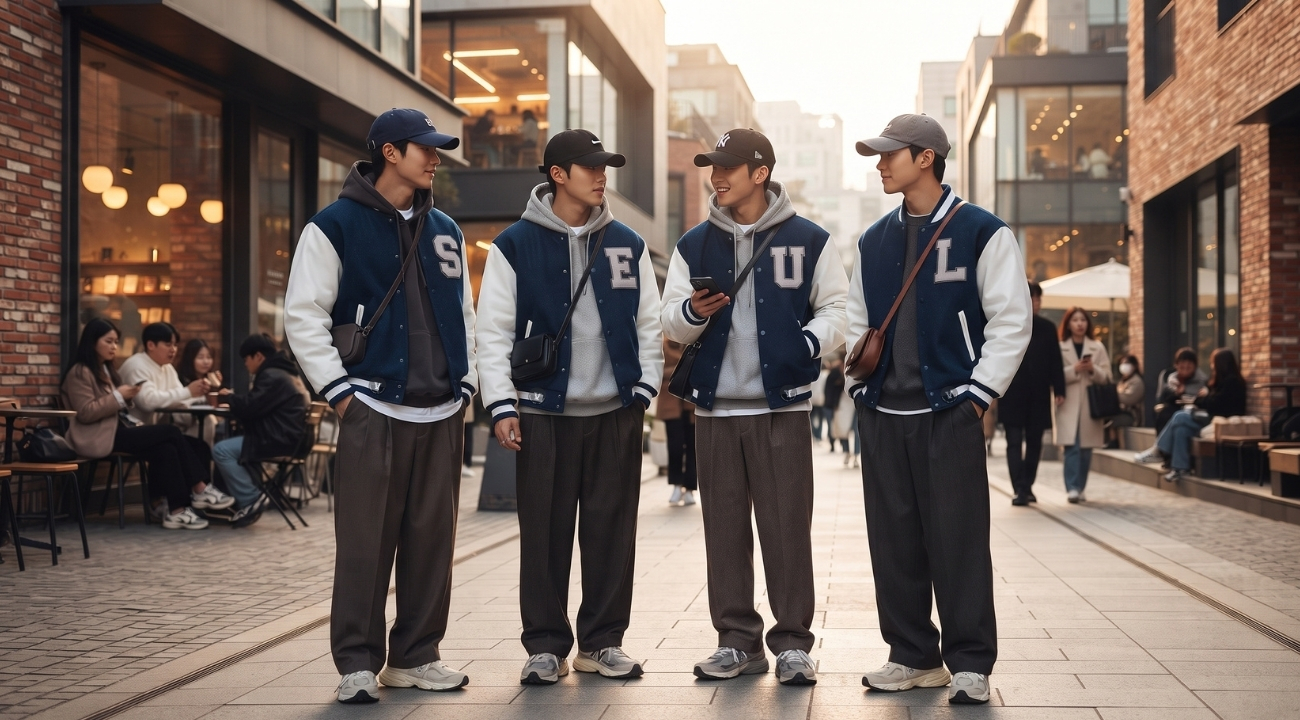 Varsity Jackets in Seoul K-Fashion Trends