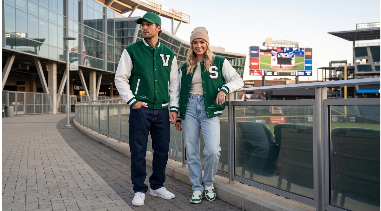 Wool And Leather Baseball Jackets Custom Made