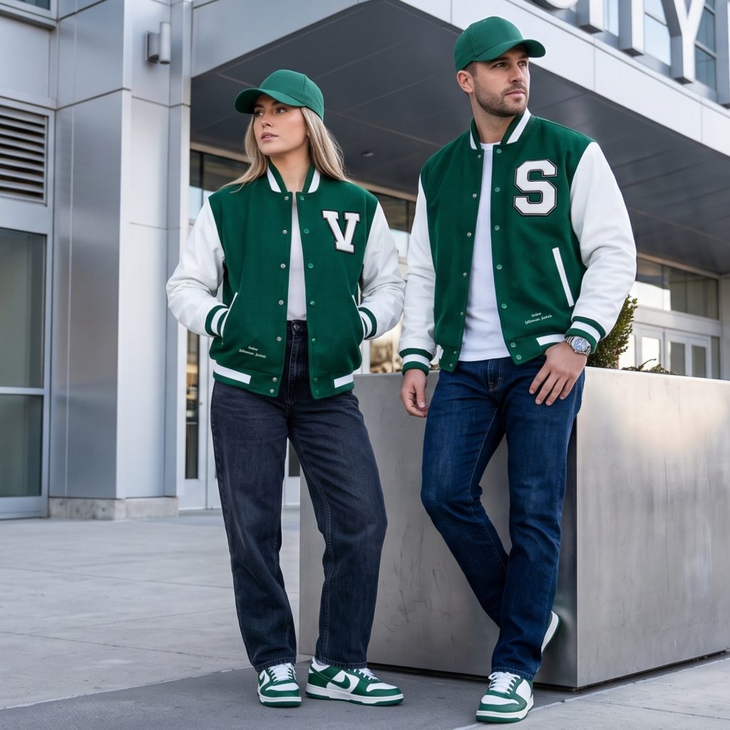 Wool And Leather Baseball Jackets Custom Made