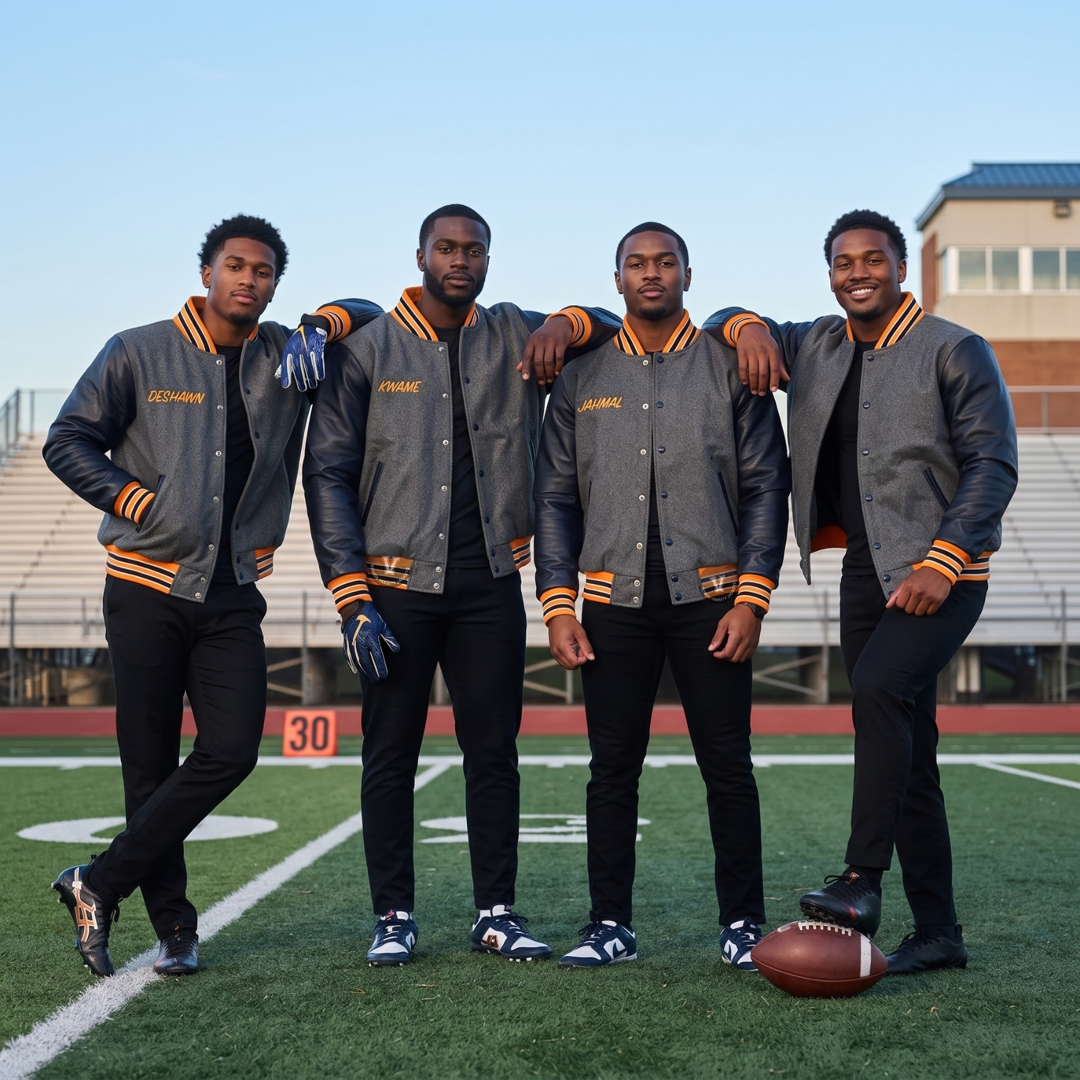 Football Team Jackets With Embroidery