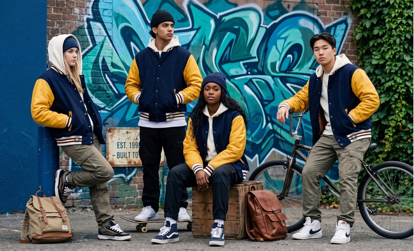 Streetwear Varsity Jackets for Teens
