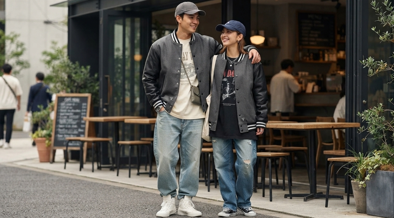 Varsity Jackets for Couples Outfits